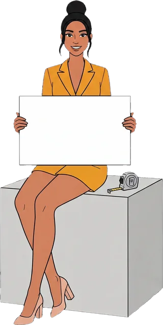 A woman holds a board: 42 table games
