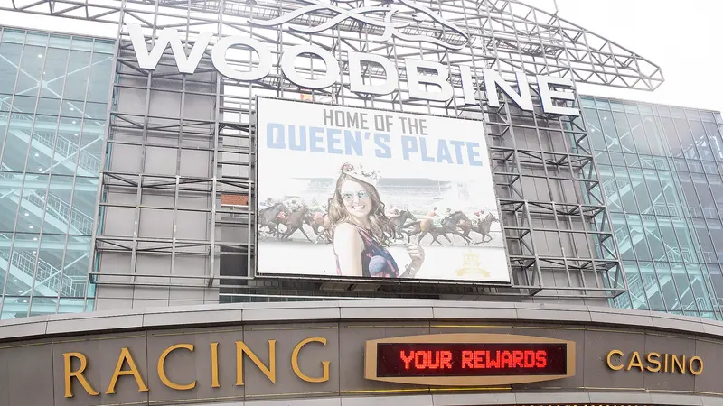 Racing and Casino marquee at Woodbine